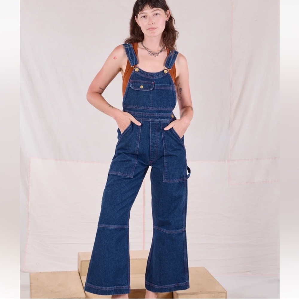 Big Bud Press Dark Blue Denim Women’s Overalls